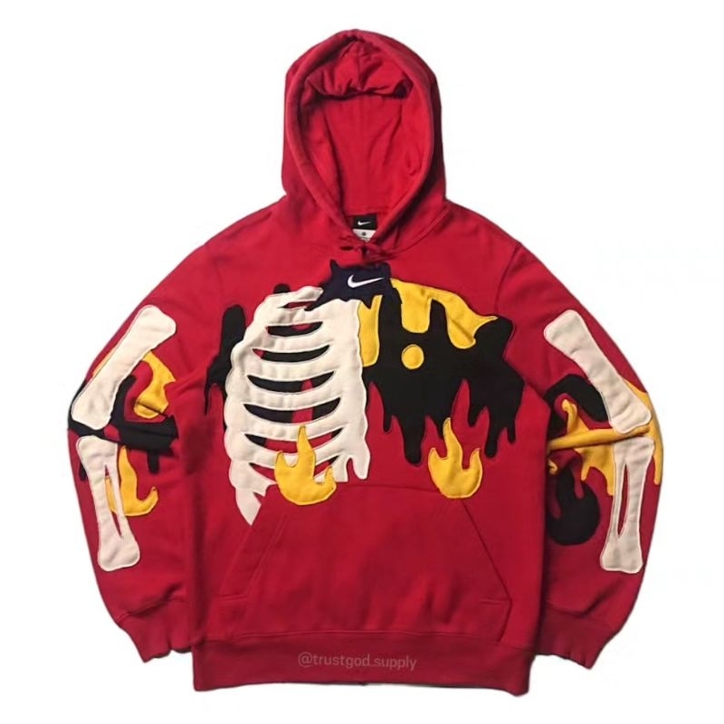 REWORKED NIKE SKELETON HOODIE/REWORK HOODIE/REWORK CREWNECK