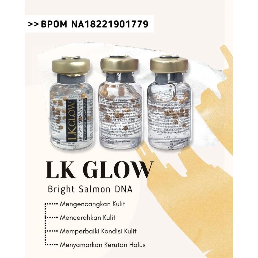 LK GLOW SERUM SKIN BOOSTER SALMON DNA BPOM RI BEAUTY SKINCARE