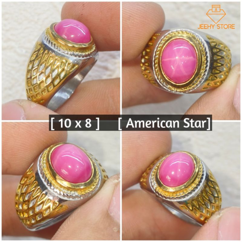 Batu Akik Pink American Star