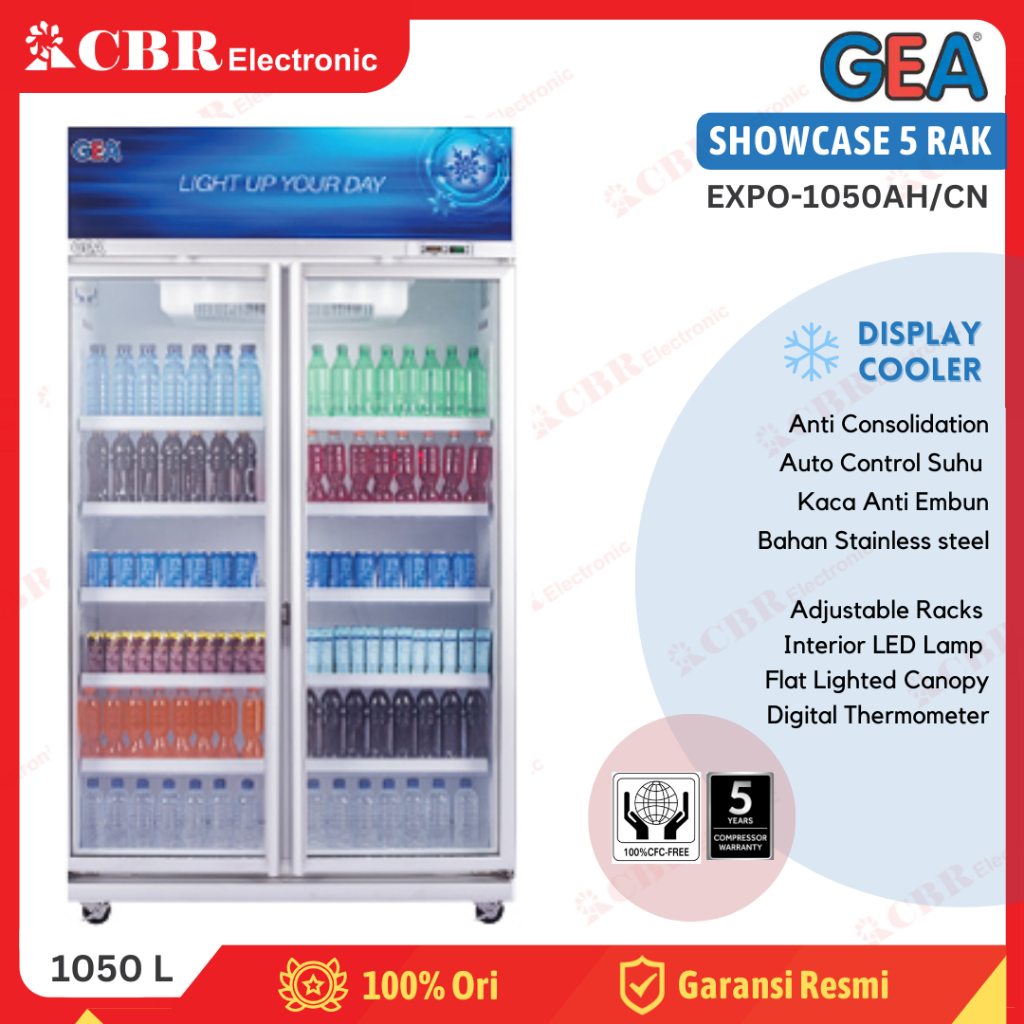 Showcase Display Cooler GEA 5 Rak EXPO-1050AH/CN