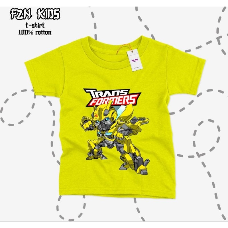 Fznkids Atasan Kaos Trans Formers Anak Dewasa Kaos Robot Anak