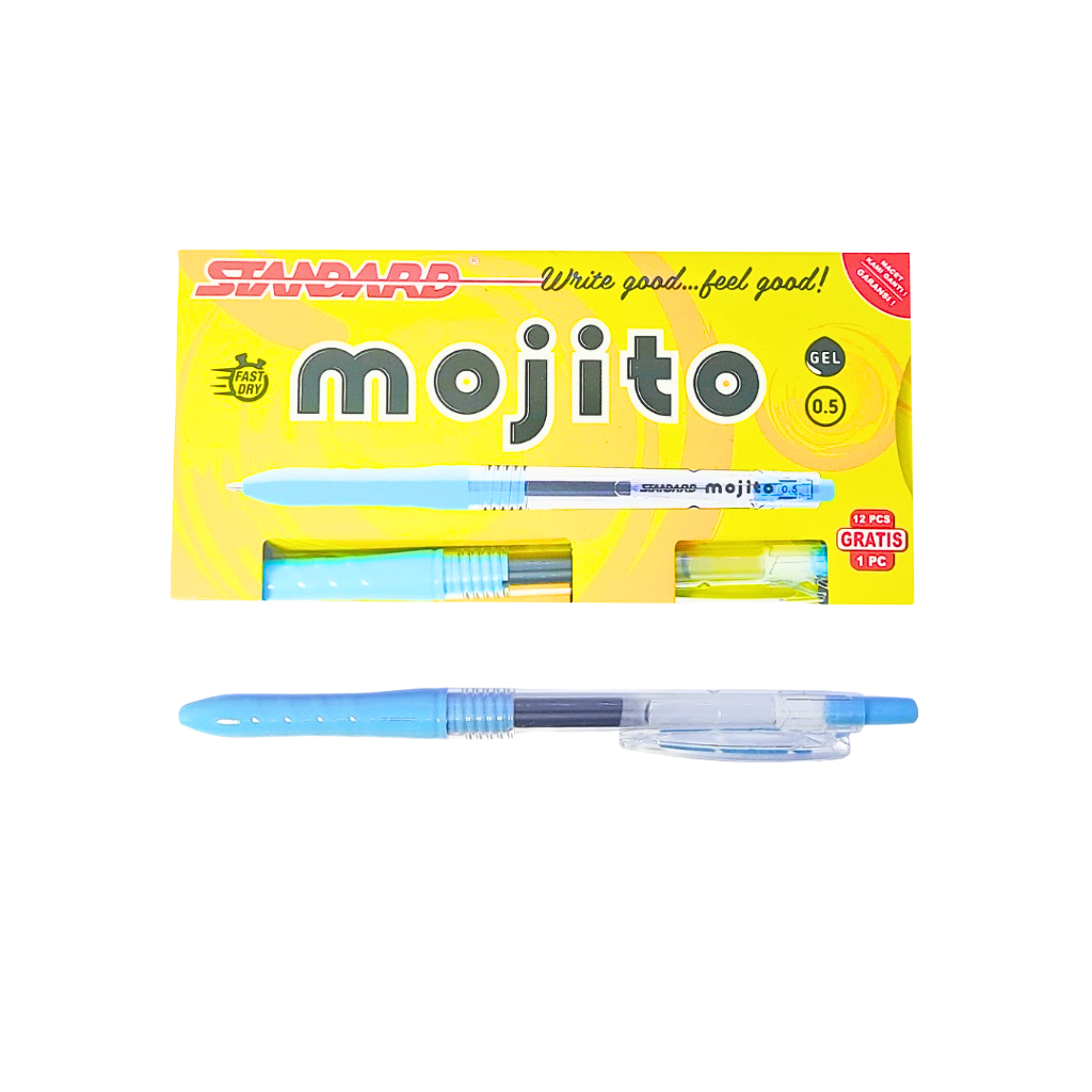 

Bolpoin Gel STANDARD MOJITO 0.5mm Black Ink (024157)