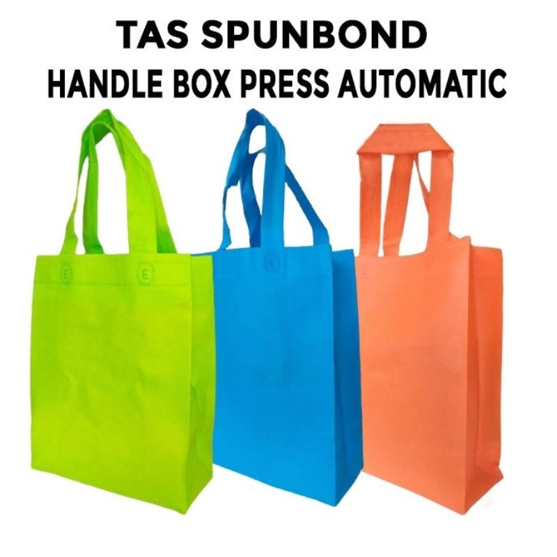 

Tas Polos Spunbond Handle Box Press Automatic 25X35 / 30X10 - Isi 12