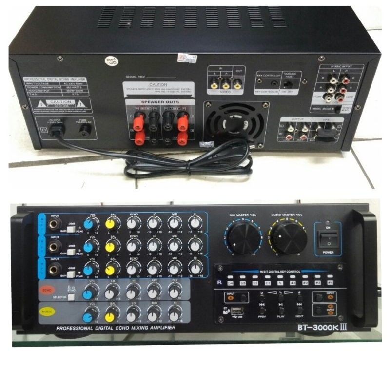 AMPLIFIER WISDOM BT 3000K III AMPLI WISDOM BT3000K III WISDOM BT 3000