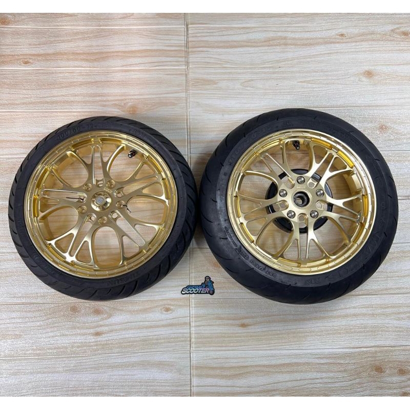 Rims Velg Marus Factory W233 Gold Vespa Sprint Primavera GTS LX S R12 Second