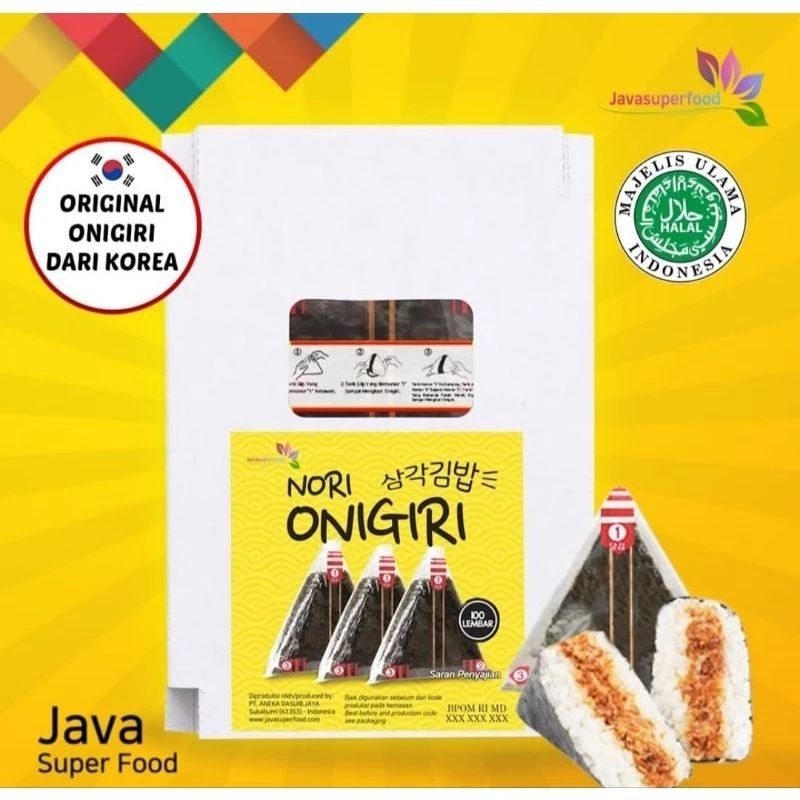 

rumput laut nori onigiri cetakan segitiga nori java onigiri wrapper nori triangel seaweed bungkus nasi seaweed nasi bungkus segitiga murah sale