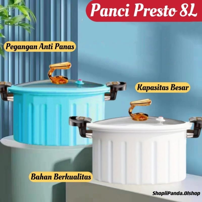Panci Presto Labu 8 Liter Wajan Panci Presto Coating Batu Premium Quality