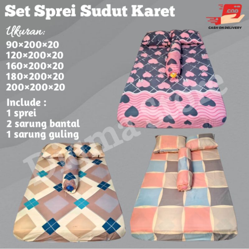 SATU SET SPREI BANTAL GULING