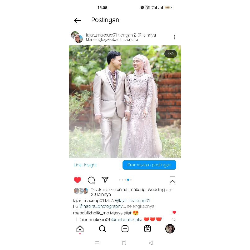 Gaun Rosegold Preloved