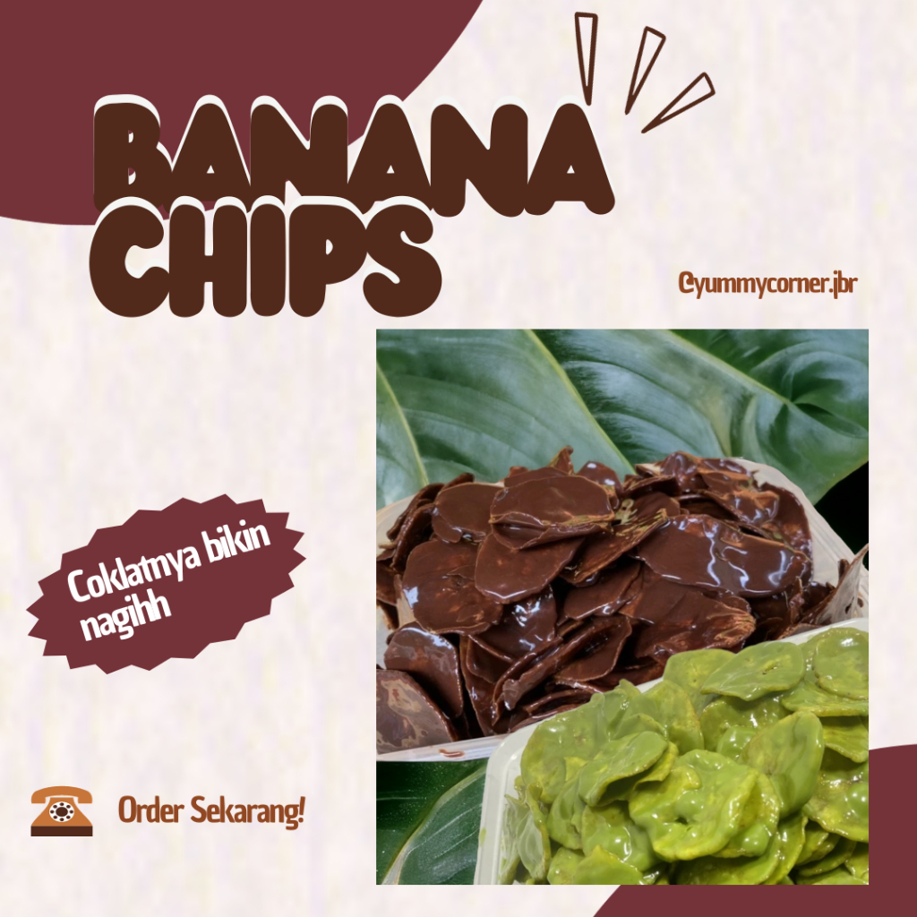 

BANANA CHIPS // KERIPIK PISANG COKLAT LUMER KEMASAN BOX