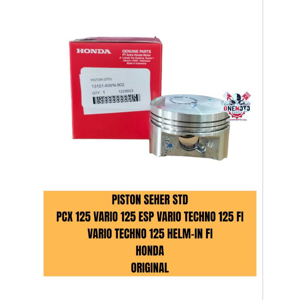PISTON SEHER STD PCX 125 VARIO 125 ESP VARIO TECHNO 125 FI VARIO TECHNO 125 HELM-IN FI HONDA ORIGINA