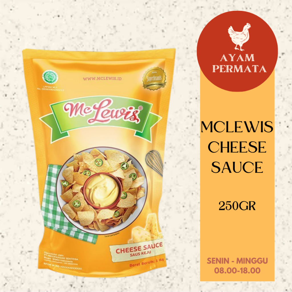 

Saus Keju Cheese Sauce McLewis Halal - Ayam Permata