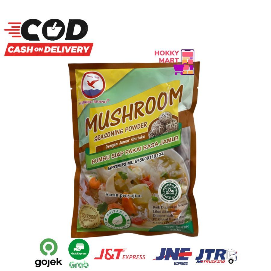 

Mushroom Seasoning Powder 200gr HERRING BRAND / Kaldu Jamur