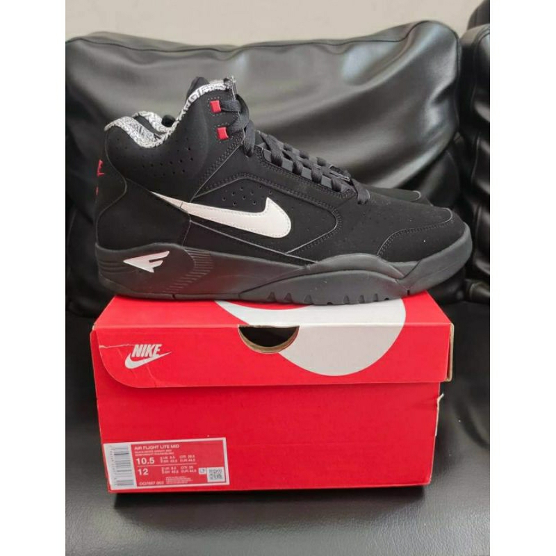 NIKE AIR FLIGHT LITE MID "BLACK"