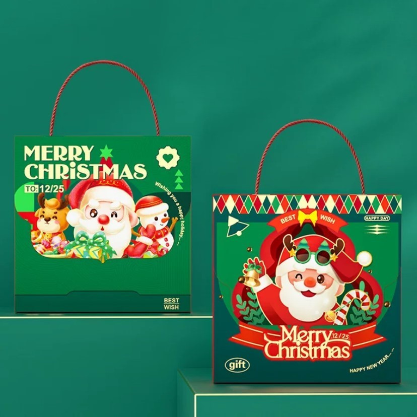 

Christmas Hampers Bag / Kotak Hampers Natal Handle Tali 17x5x17cm