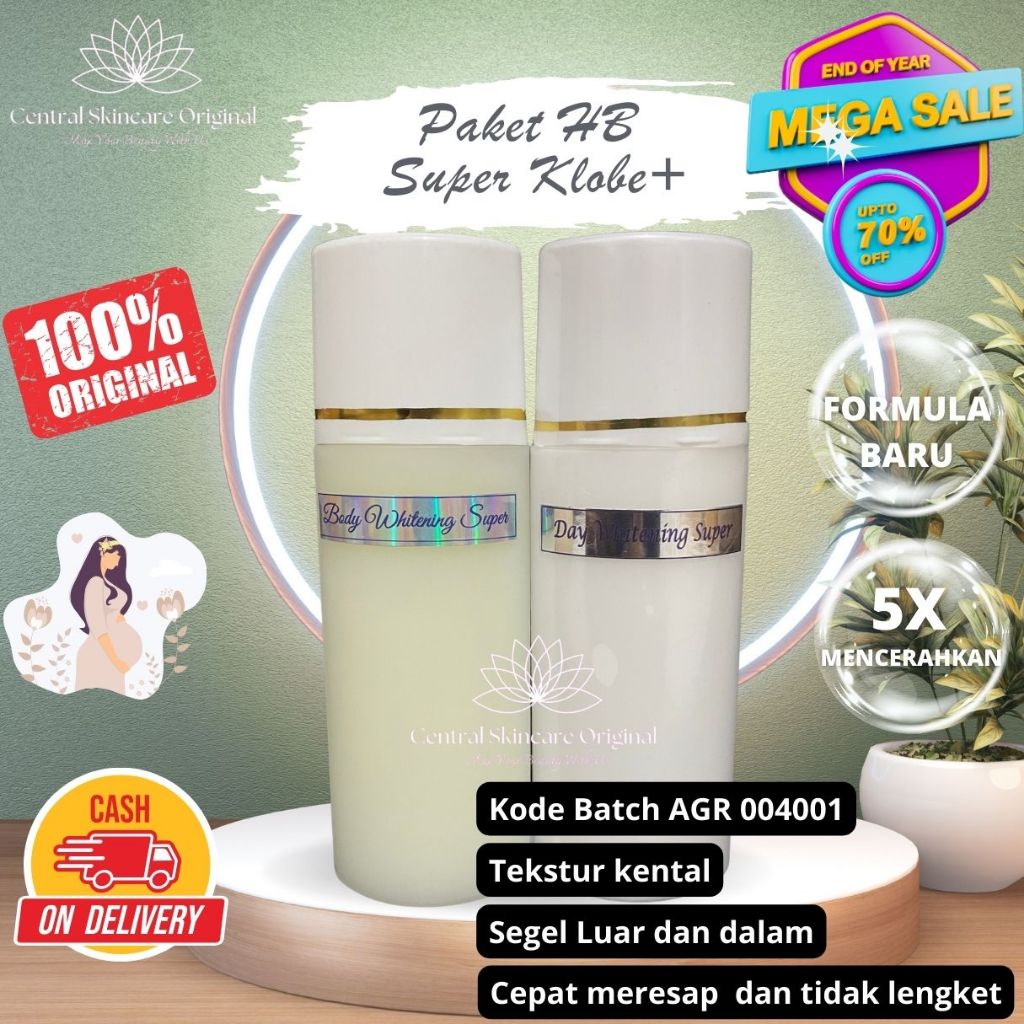 [ PAKET ] HB whitening super  klobe+ double dosis/ HB super 004001 / Hb dosting / HB anggur / body w