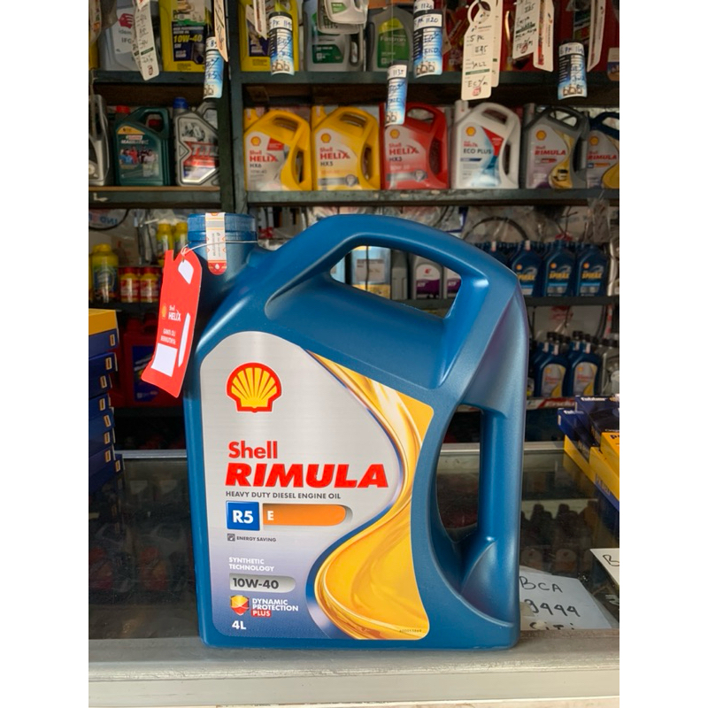 Shell Rimula R5E 10W-40 - OLI MOBIL ( 4 LITER ) ORIGINAL