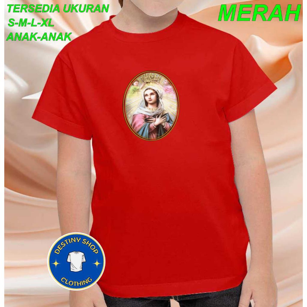 BUNDA MARIA ROHANI Pakain Anak Atasan T-shirt Kaos Gambar dan Kata Lucu Unisex
