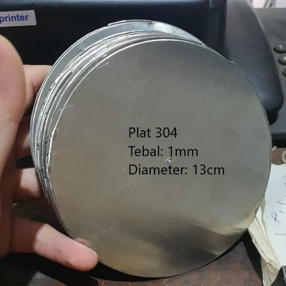 Plat stainless 304 tebal: 1mm | custom