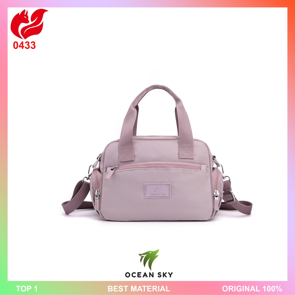 Colorful Fox Original/Ocean Sky - Tas selempang colorful fox 0433 tas selempang wanita nilon waterpr