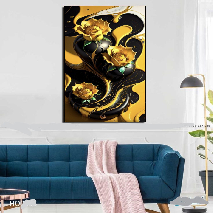 BOMAL....HIASAN DINDING RUANG TAMU MOTIF BUNGA TERBARU/HIASAN DINDING RUANG KAMAR POSTER KAYU PAPAN 