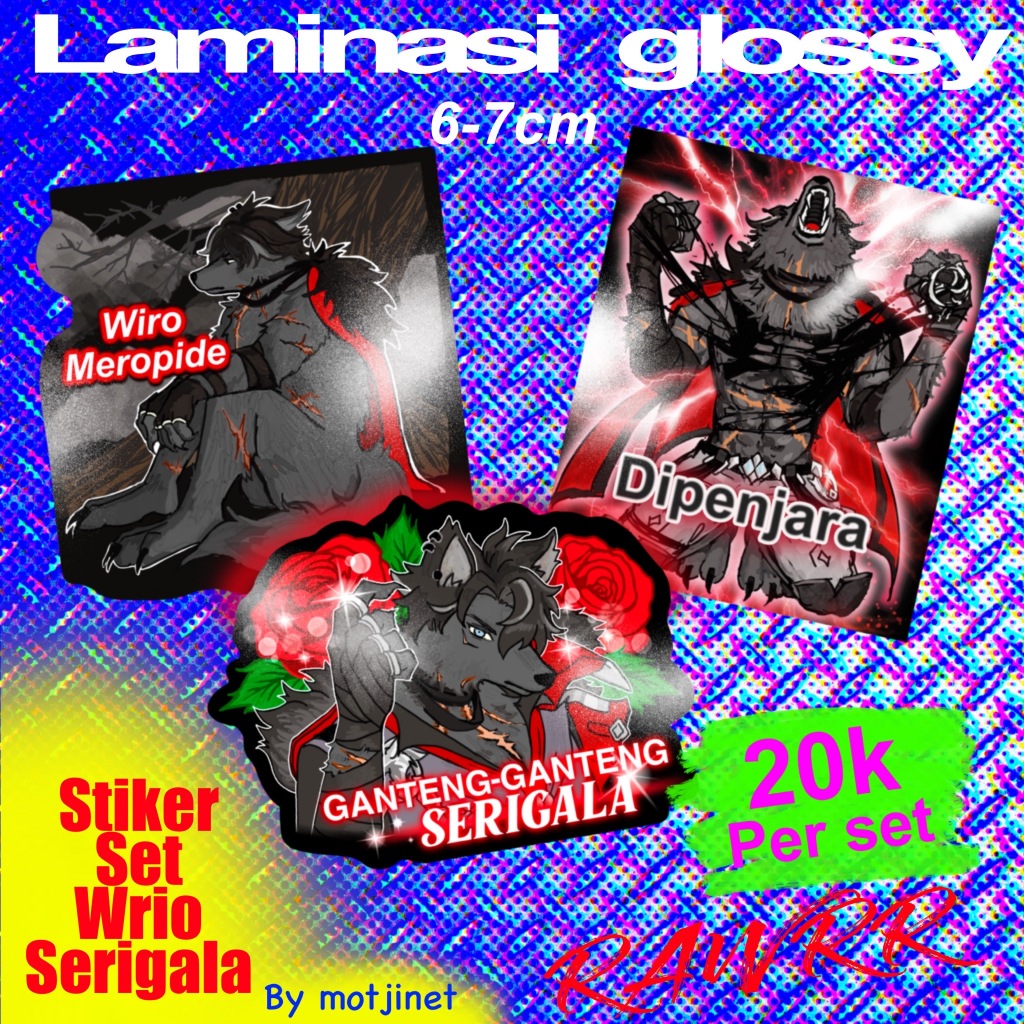 GENSHIN IMPACT STICKER SET - Wriothesley