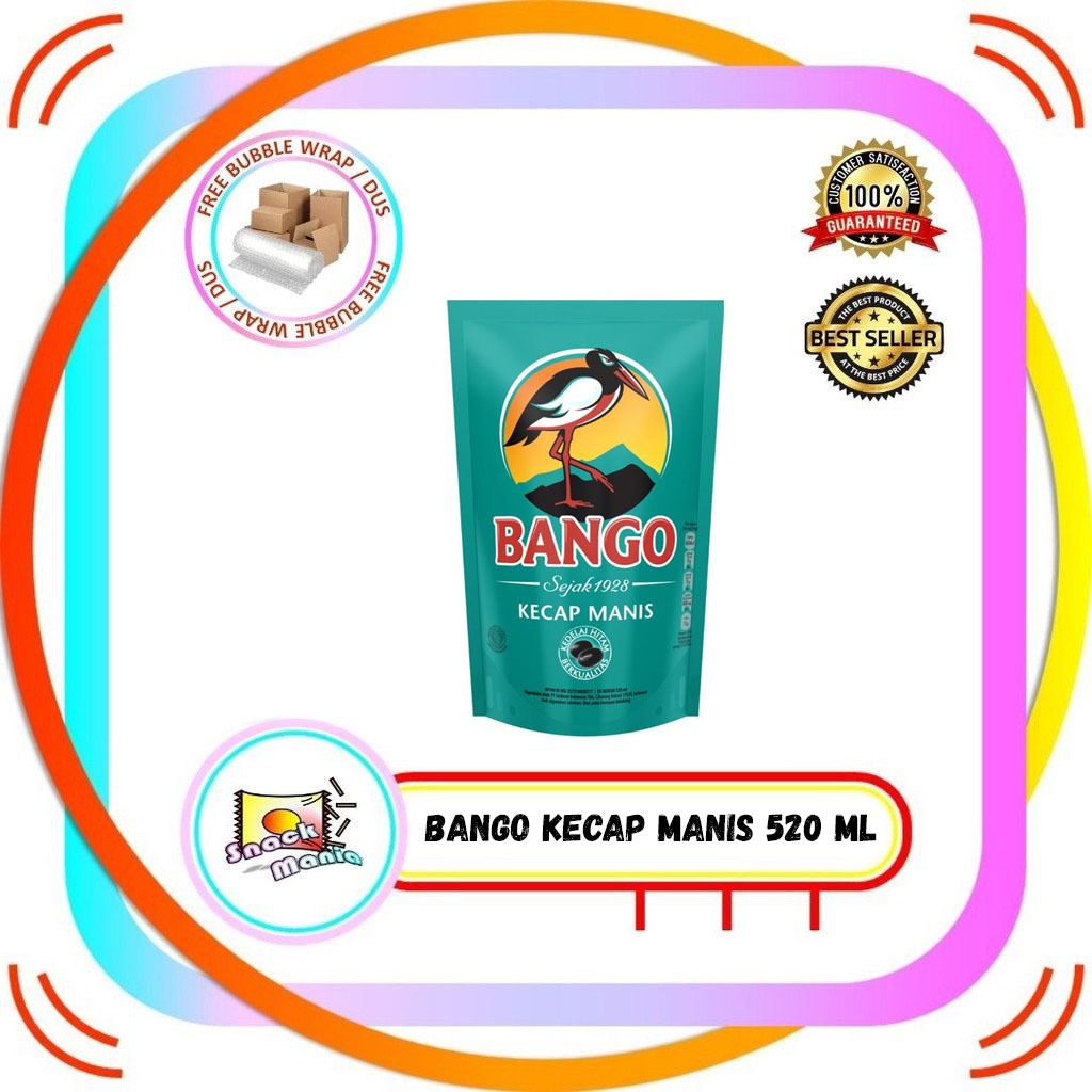 

BANGO Kecap Manis Pouch Refill ~ 520 ml ~ 700 gr