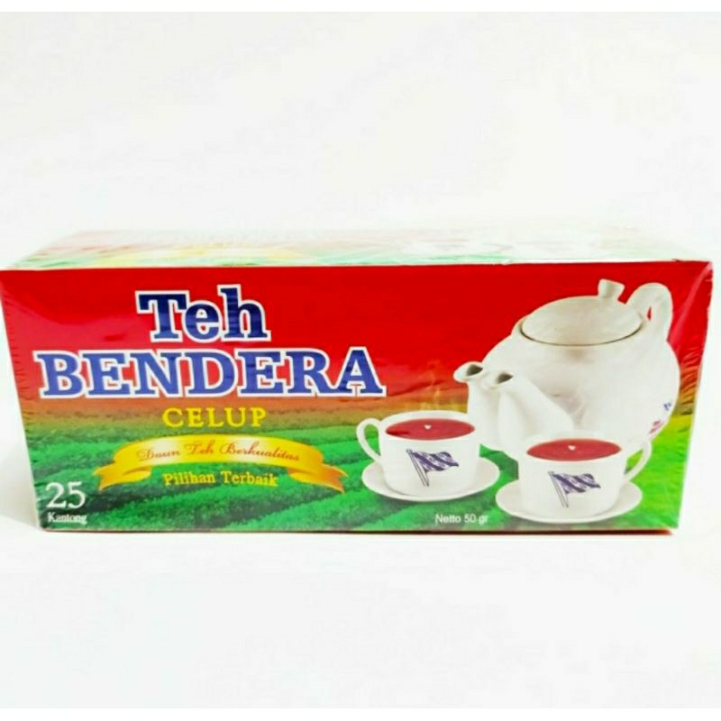 

Teh Bendera Celup Black Tea isi 25 Celup per Kotak