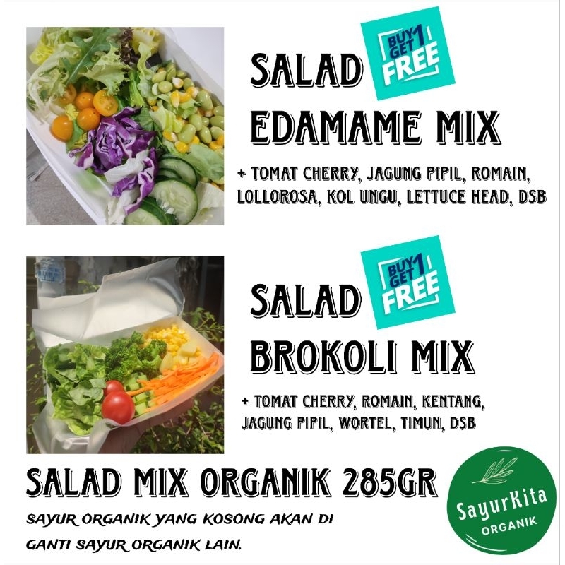 

Salad MIX organik 285gr ( Promo buy 1get1)