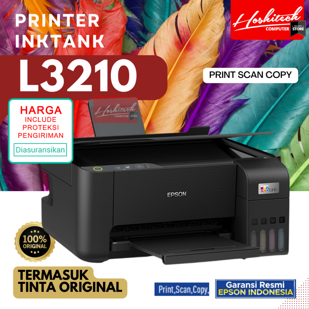 PRINTER Epson L3210 L 3210 EcoTank All-in-One TINTA ORIGINAL Resmi 2TH