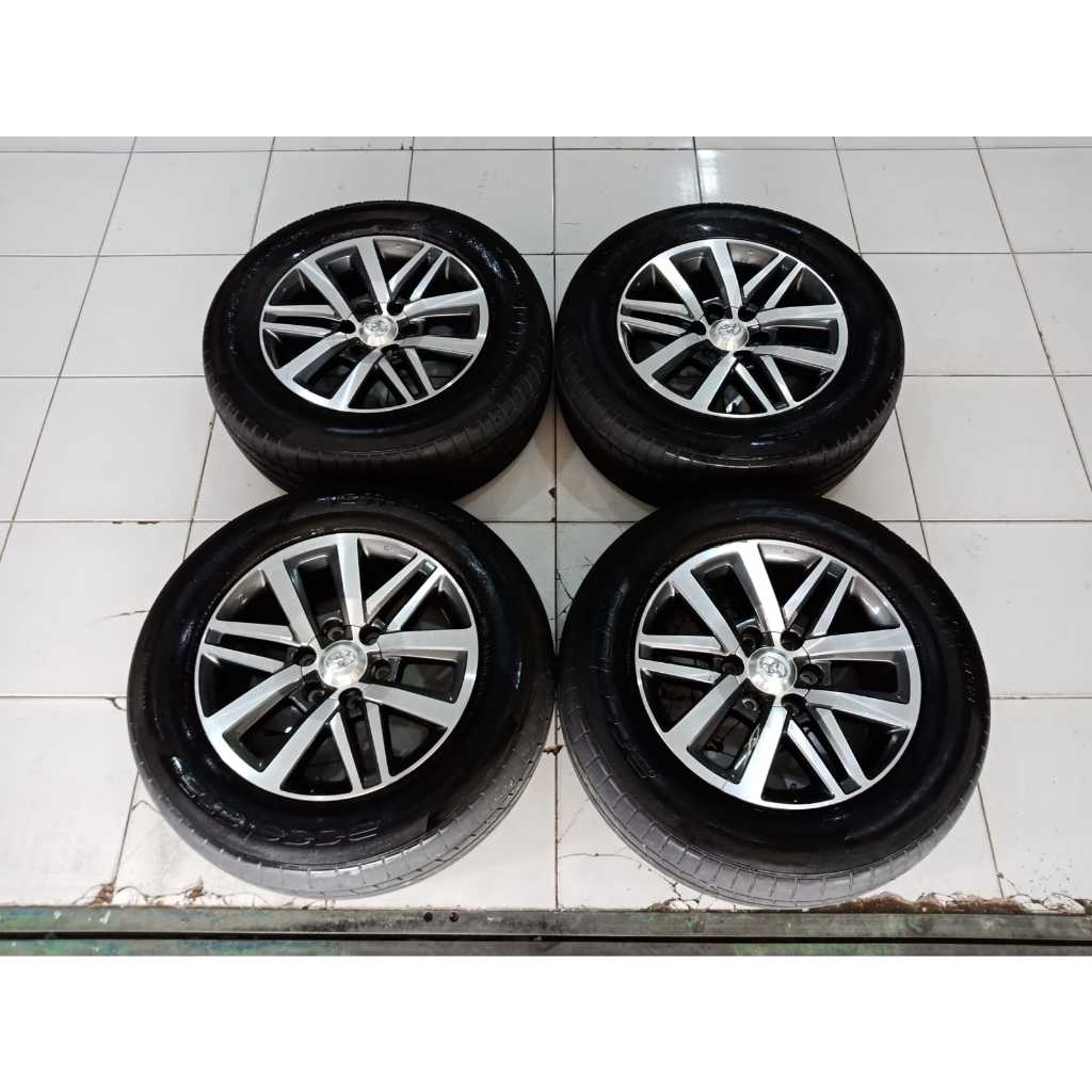 Paket Velg Ban Original Copotan Mobil Fortuner VRZ Ring 18 + Ban