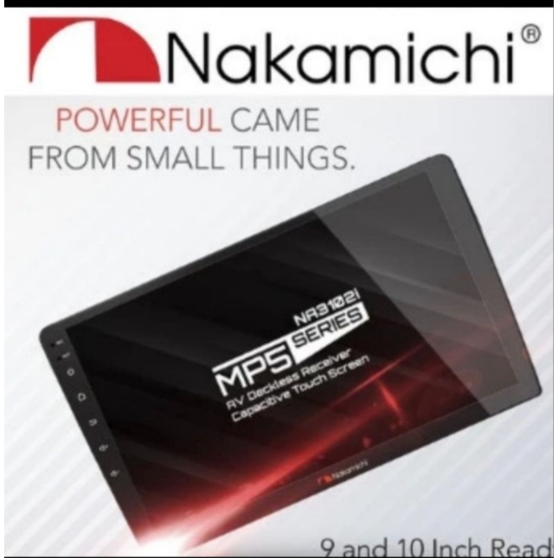 Headunit Android Nakamichi NA3102i Dekless MP 5 Original + Kamera Mundur