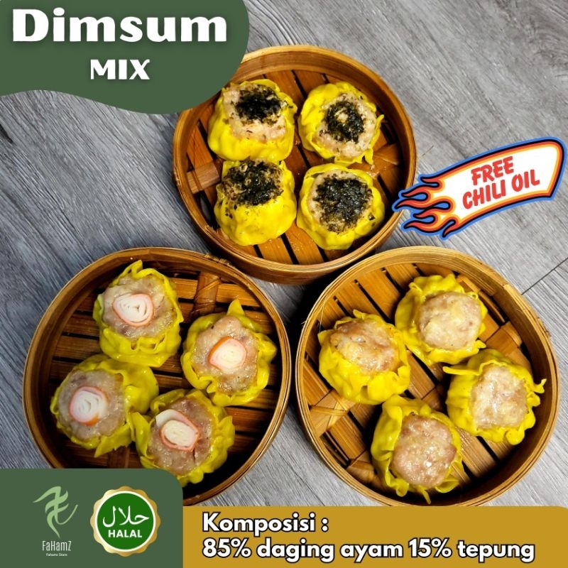 

Dimsum Frozen 33gr/pcs (4pcs) + gratis chili oil