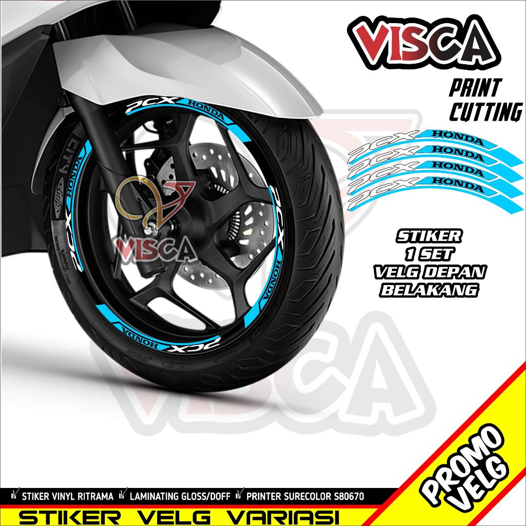 Stiker Velg List Velg Motor Stiker Velg Pcx Variasi Pcx new