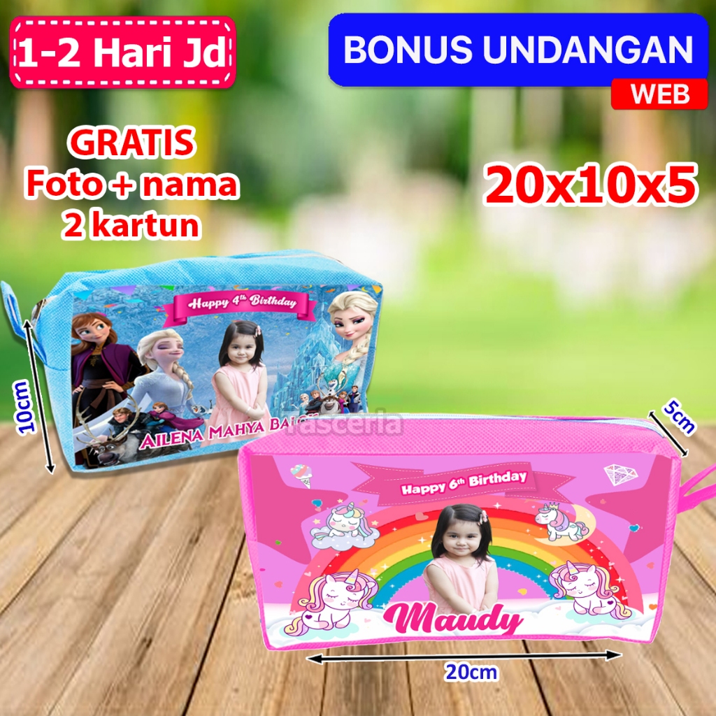 

kotak pensil anak custom Unicorn / Pencil Case Anak Custom / Kotak Pensil Souvenir