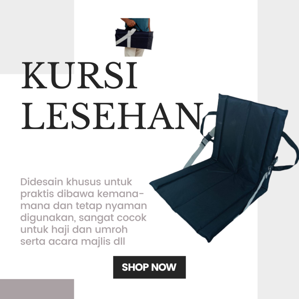 Kursi Lesehan Lipat Sandaran Portable Santai Gaming