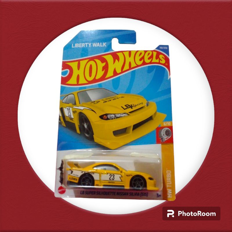 hot wheels lbwk kuning nissan silvia s15