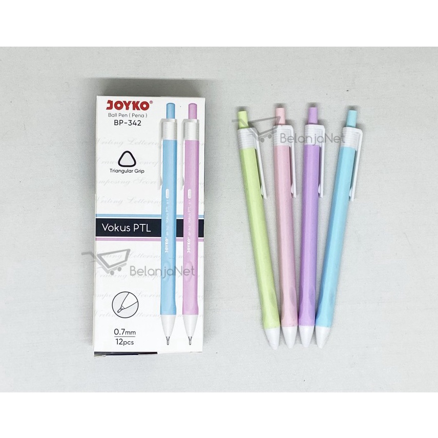 

☄️NEW✨ Pen Cetek Pulpen Ballpoint Pen Joyko Vocus PTL Triangular BP-342 0.7mm [1 LUSIN]