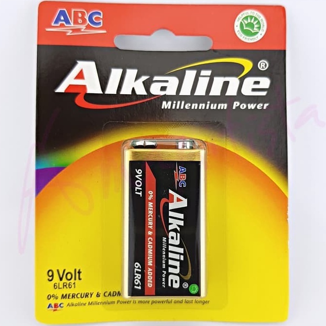FLASH SALE⚡ Baterai Battery Batere Kotak Alkaline 9V ABC Alkaline 6LR6 1 Pack Original