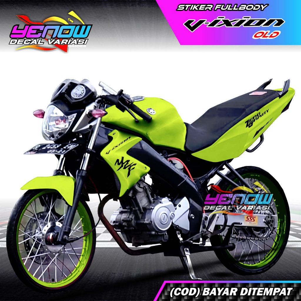 Decal Vixion Old Stiker Variasi Fullbody Motif Polos 1 Warna