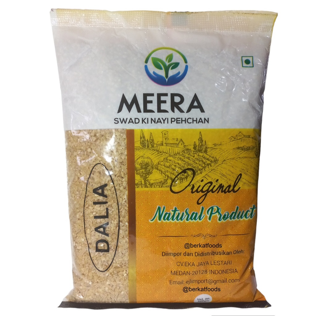 

Dalia India Meera 1Kg / Broken Cracked Wheat / Gandum Pecah / Burgul Burghul