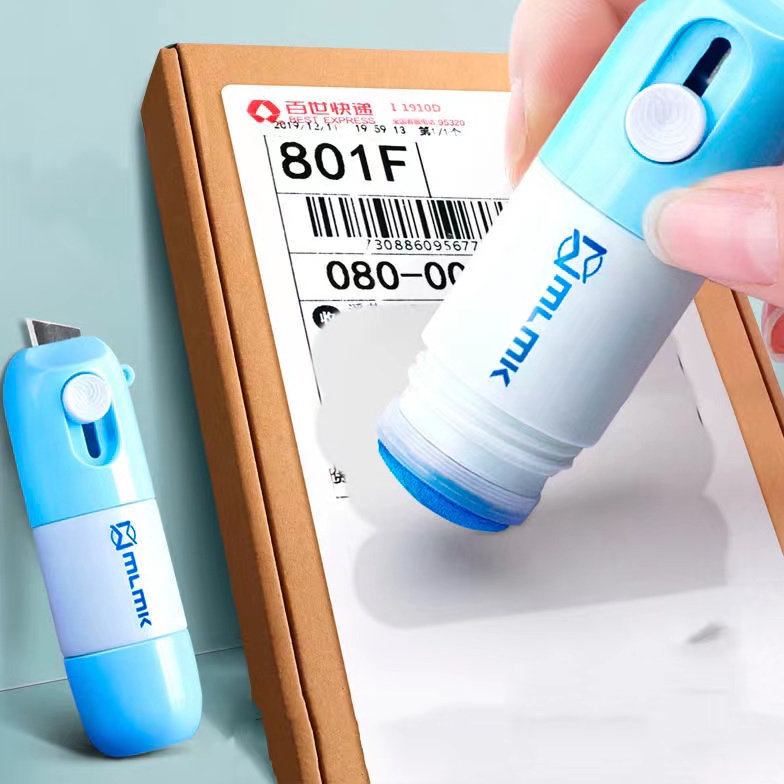 

Terbaru 5.5 99KHOME Box Opener Roller Stamp Cutter / Pembuka dan Penghapus Resi Paket H348