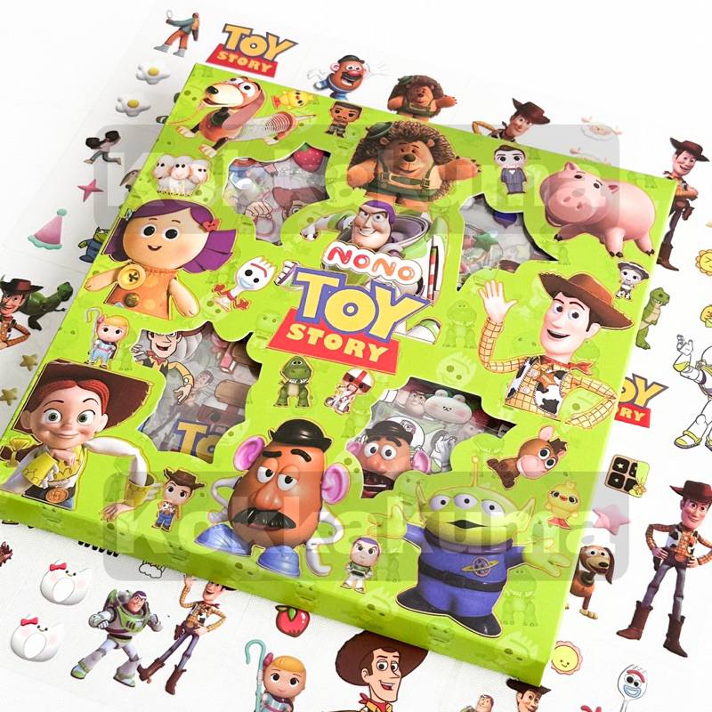 

( KKM ) NONO TOY STORY Sticker 2D Karakter Kartun anak Dekorasi Journal Aesthetic / Jurnal Binder Stiker Box 1 Set isi 100 Lembar Waterproof Anti Air