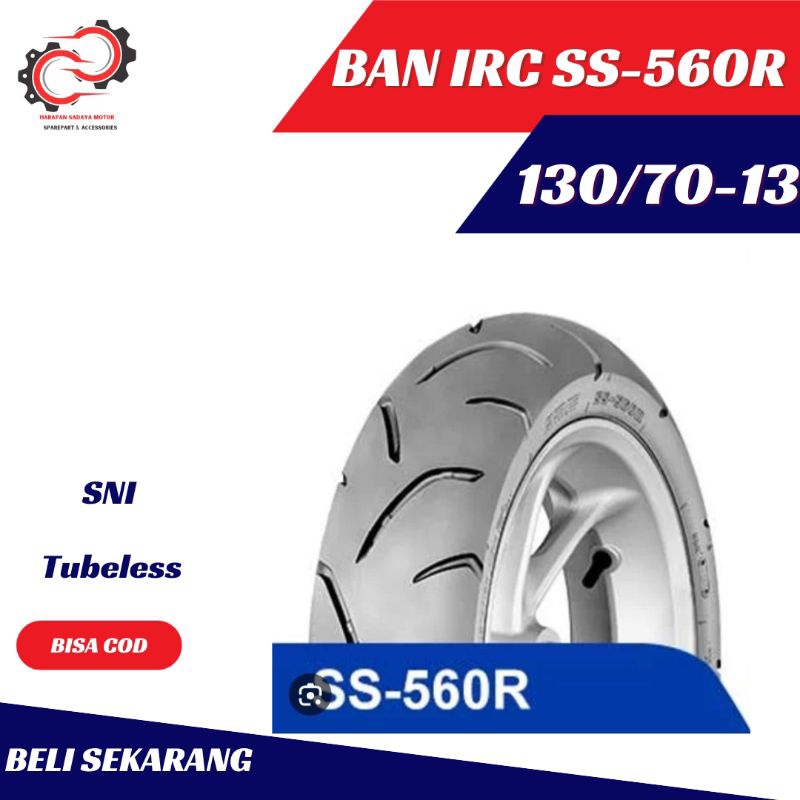 BAN LUAR IRC SS-560R UKURAN 130/70-13 BAN BELAKANG NMAX SS-560R 130/70-13
