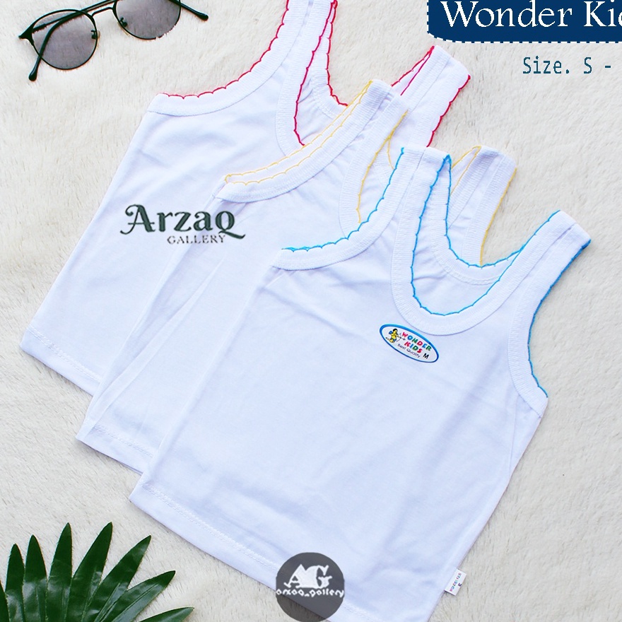 ✵Hot..✵ 6 Pcs - SINGLET WONDER KIDS | Kaos Dalam Anak / Singlet / Kaos / Singlet Anak / Singlet Bayi