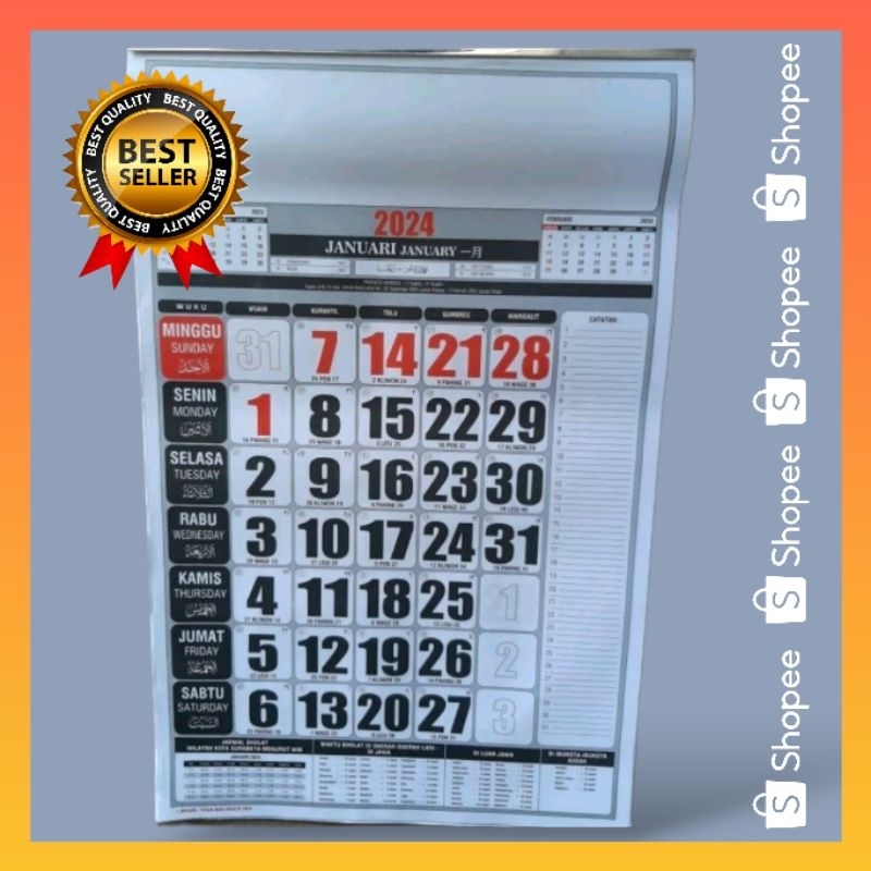 

LENGKAP KALENDER DINDING 2024 MURAH (UK. 32x48 CM )