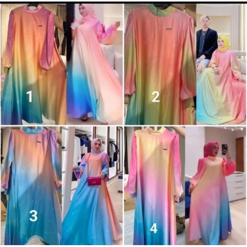 Dress pelangi original shellasaukia
