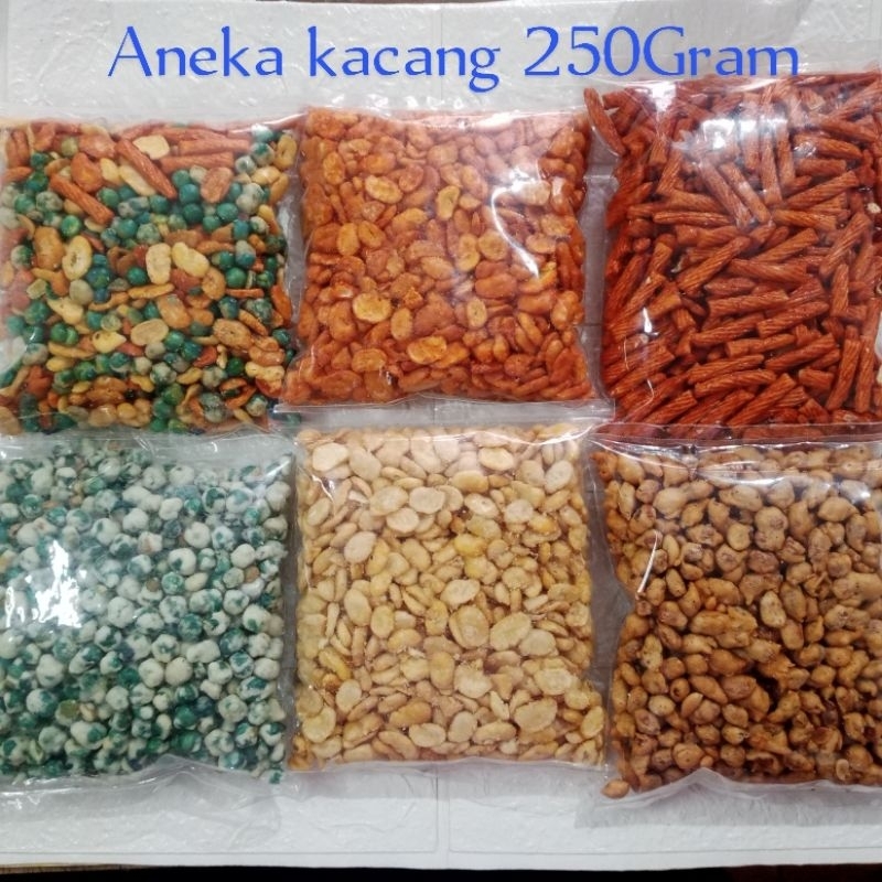 

Aneka kacang kemasan 250gram