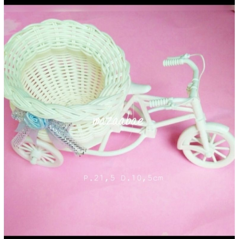 obral  sepeda pot bunga dekorasi/pajangan