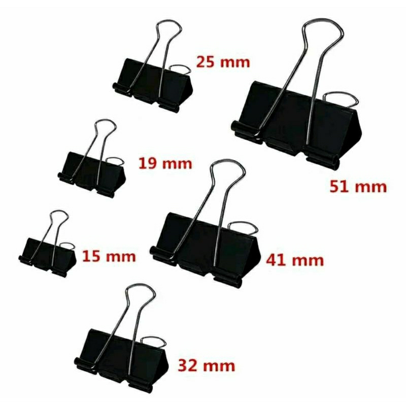 

KLIP KERTAS / JEPIT KERTAS / BINDER CLIP / PAPER CLIP